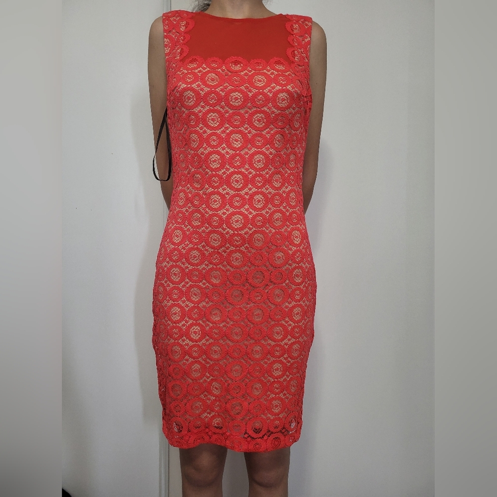 Red Lace Bodycon Dress